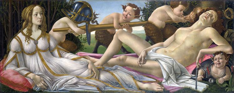 Sandro Boticelli, Venus y Marte, 1483. National Gallery. Londres